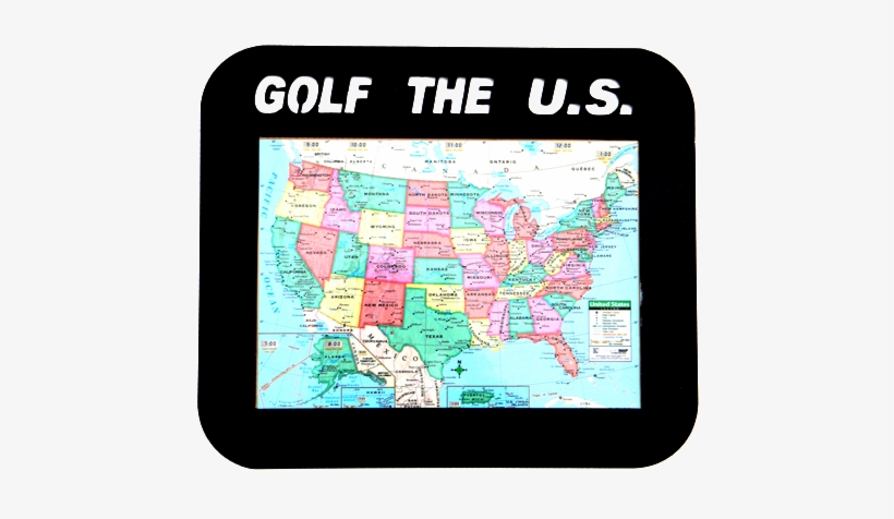 Golf United States Black Framed Map Display - Universal Map U.s. Primary Map Type: Mounted, transparent png #1169937
