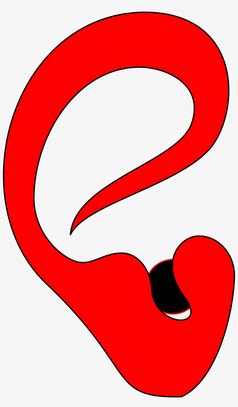 Ear Plug Clipart, Vector Clip Art Online, Royalty Free - Red Ear Clip Art, transparent png #1169938