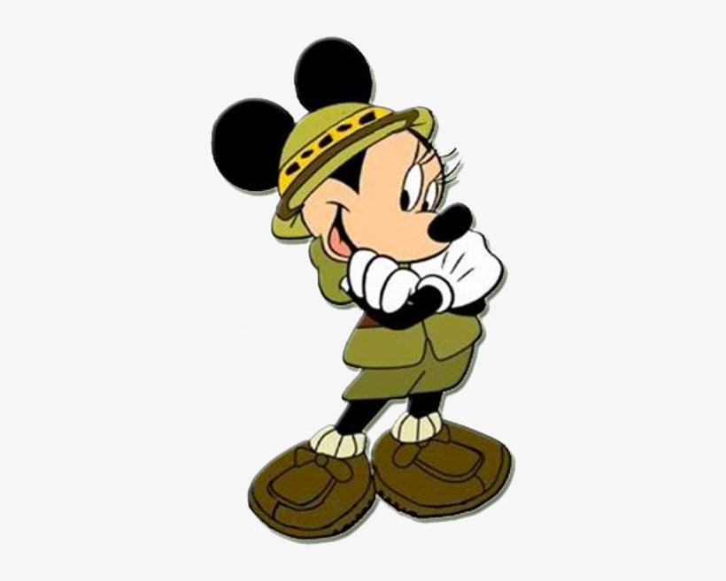 Safari Clipart Mickey Mouse And Friend - Minnie Safari Png, transparent png #1170497