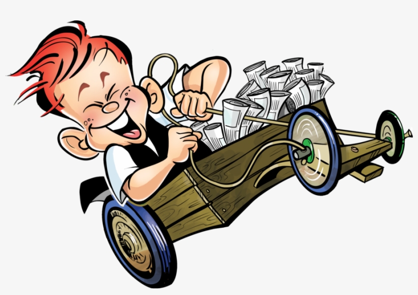 Billy Cart Clipart - Billy Cart Race Cartoon, transparent png #1170531