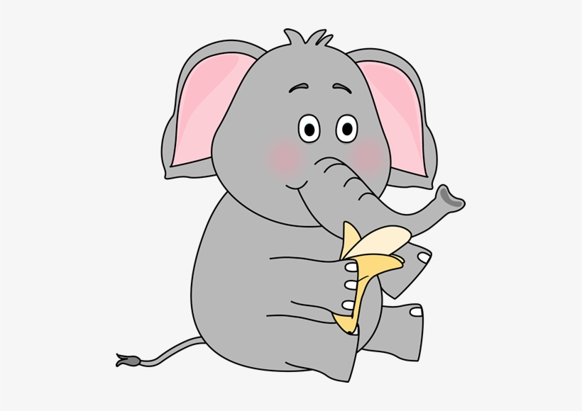 Cute Elephant Clip Art - Animal Eating Clip Art - Free Transparent PNG  Download - PNGkey