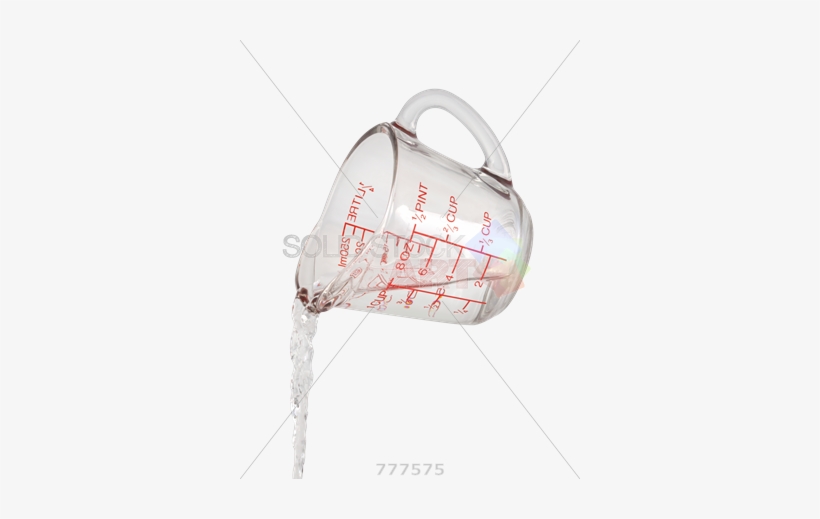 Stock Photo Of Water Pouring From Measuring Cup Isolated - Pouring From Measuring Cup, transparent png #1170632