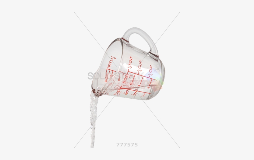 Stock Photo Of Water Pouring From Measuring Cup Isolated - Pouring From Measuring Cup, transparent png #1170632