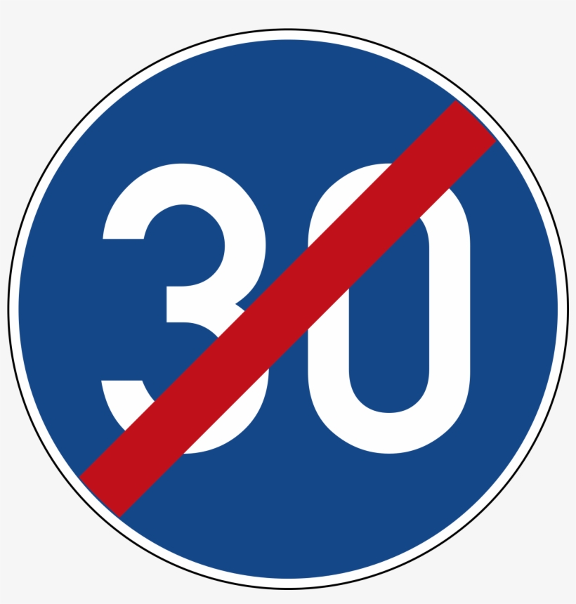 Open Simulation Interface/osi Trafficsign - Minimun Speed Sign Germany, transparent png #1170760