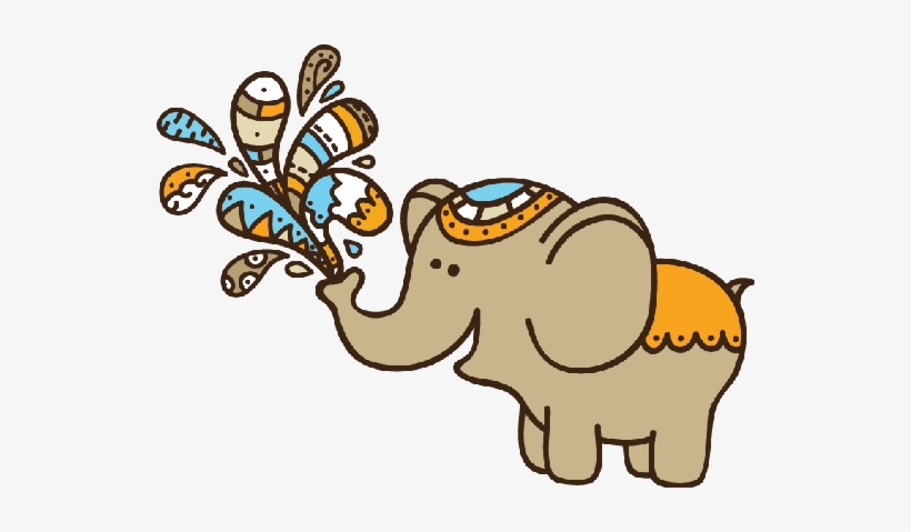 Png Royalty Free Library Cute Doodle The Arts Image - Cute Elephant Clipart, transparent png #1171058