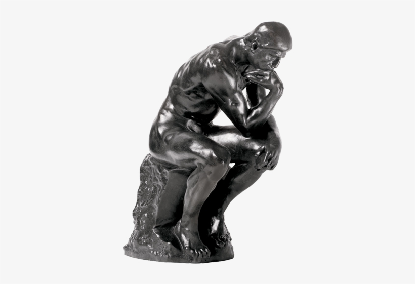 Small Sculpture The Thinker, transparent png #1171062