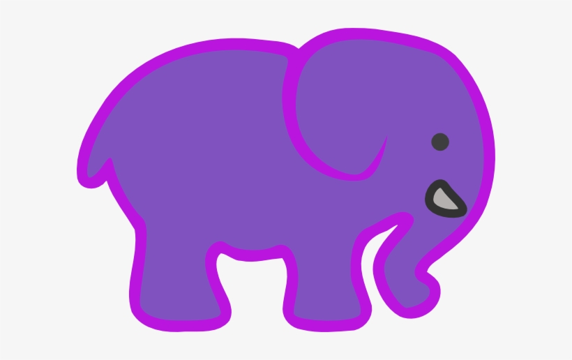 Baby Elephant Clipart Outline Free Images - Clip Art, transparent png #1171117