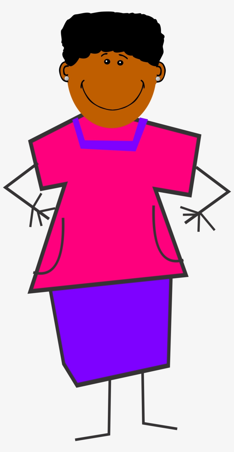 This Free Icons Png Design Of Dark Skinned Mother, transparent png #1171477