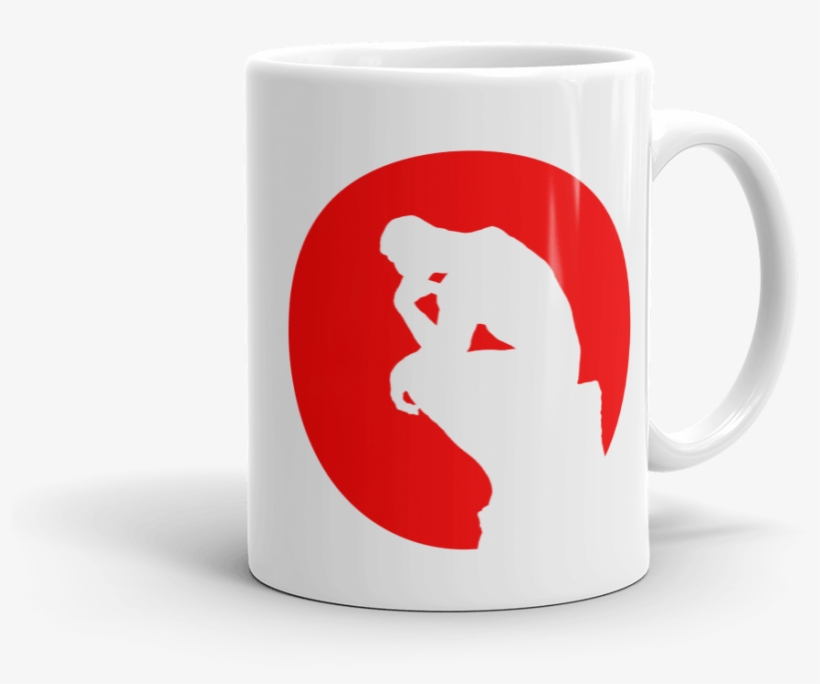 The Thinker Personalized Mug - Man Thinketh, transparent png #1171649