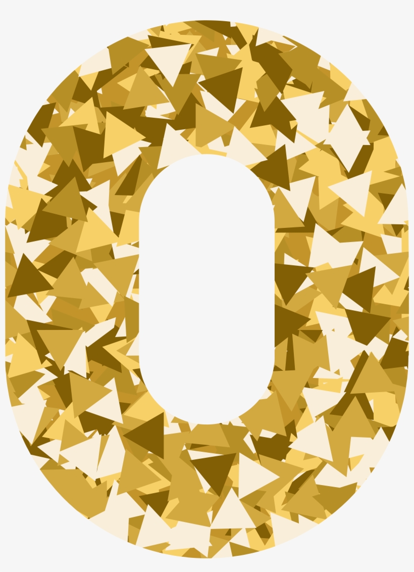 Mosaic Style Number Zero Png Clip Art Image, transparent png #1171766