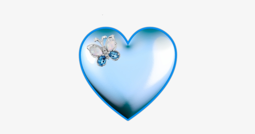 Ch B Hearts Of All Kinds Pinterest - Heart Blue Butterfly, transparent png #1172138