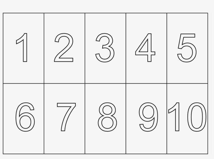 1 To 10 Numbers Png Hd Quality - Coloring Book, transparent png #1172168