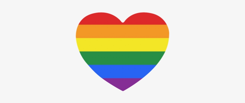 Gay Pride Rainbow Flag Stripes Heart-shaped Mousepad - Gay Pride Heart, transparent png #1172303