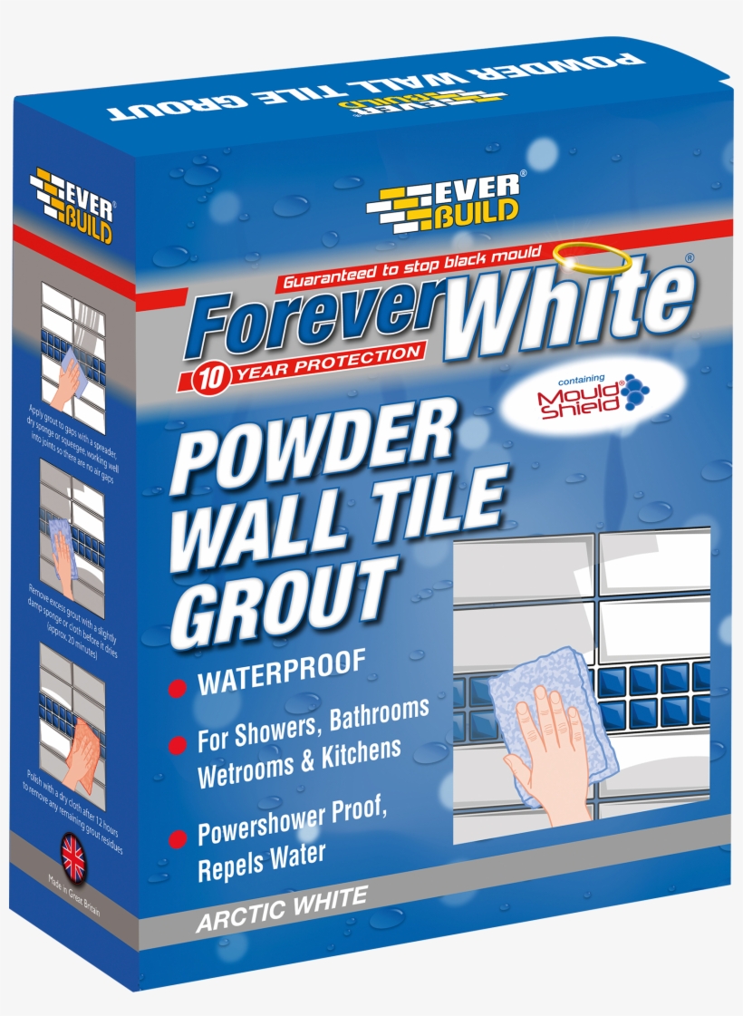 Forever White Powder Wall Tile Grout Is A Cement Based, transparent png #1172305