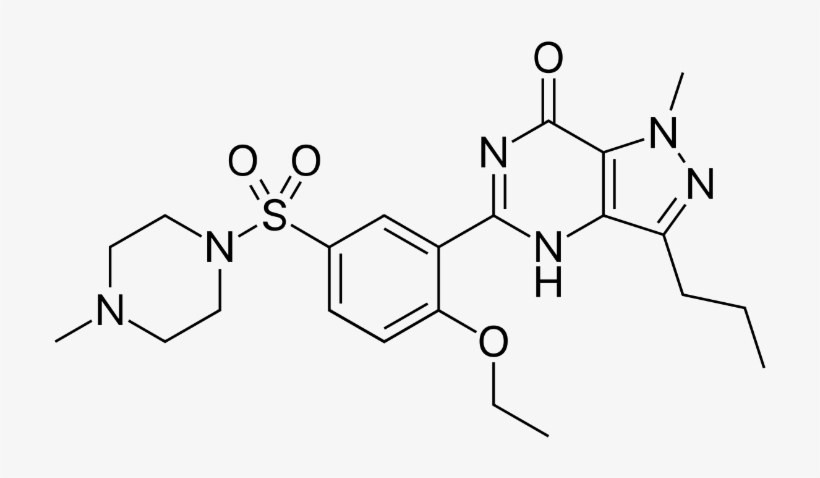 Sildenafil Chemical Name - Cilostazol Development Structure Activity Relationship, transparent png #1172341