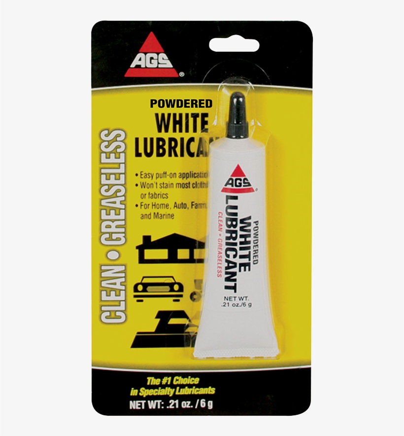 White Powder Lubricant, Tube, - Ags Powdered White Lubricant - 0.21 Oz Tube, transparent png #1172543