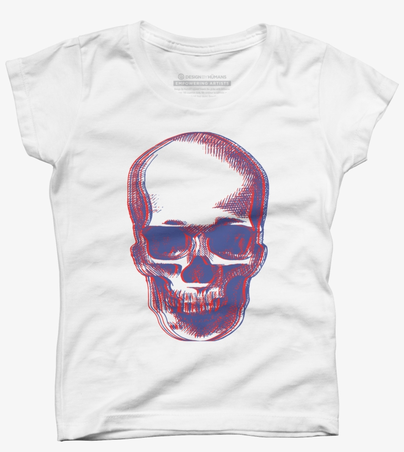 Skull 3d Men's T-shirt - T-shirt, transparent png #1172573