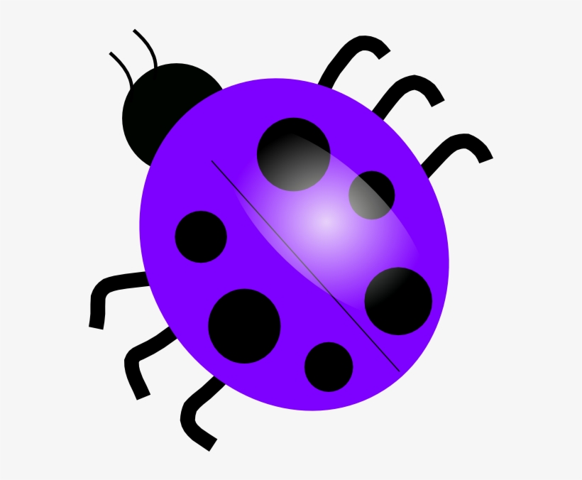 Lavender Ladybug Clip Art Clip Art Digital Clip Art - Ladybug Clip Art, transparent png #1172696