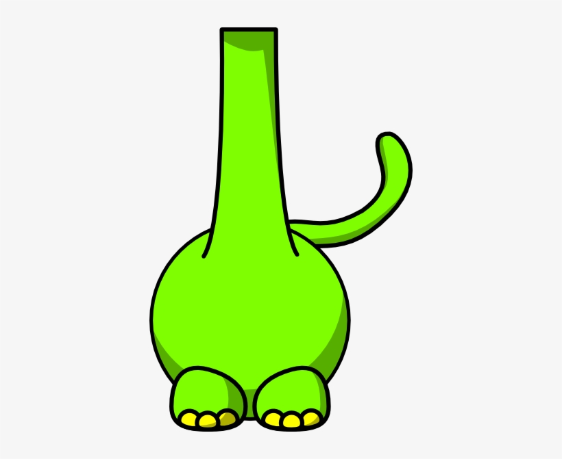 This Free Clipart Png Design Of Green Brontosaurus, transparent png #1172812