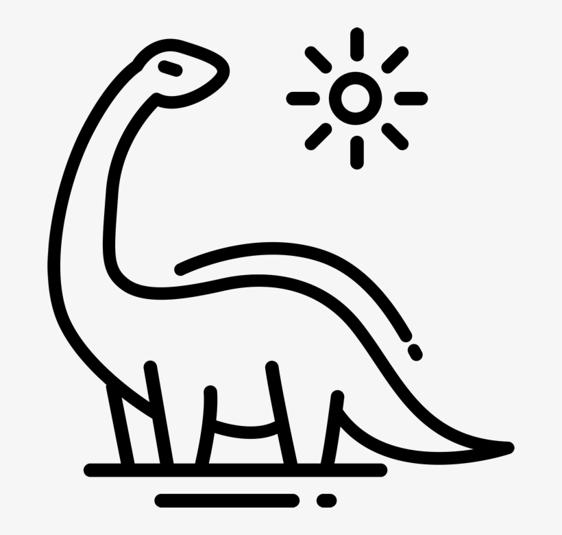 Brontosaurus Rubber Stamp - Icon, transparent png #1173195