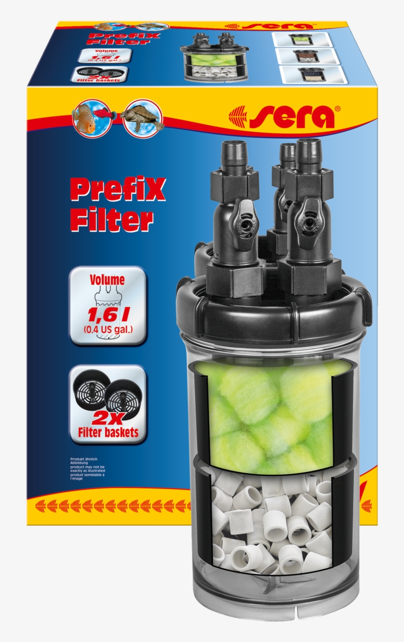 4001942450843 45084 Int Sera Prefix Filter - Sera Siporax Pond 25 Mm 10 L, 4.4 Lb. Aquarium Filter, transparent png #1173583