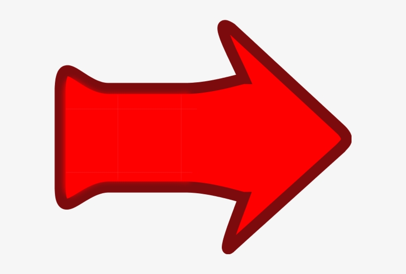 Clipart Red Arrow Pointing Right - Cartoon Arrow Pointing Right, transparent png #1173609