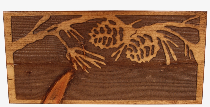 24" Pine Branch Scene Bench, transparent png #1174217