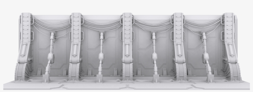 Image - 3d Sci Fi Wall, transparent png #1174220