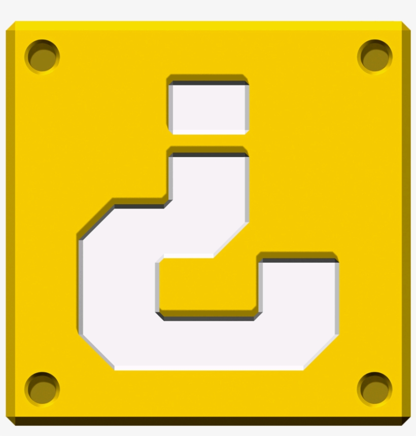 Block - Super Mario Question Block, transparent png #1174378