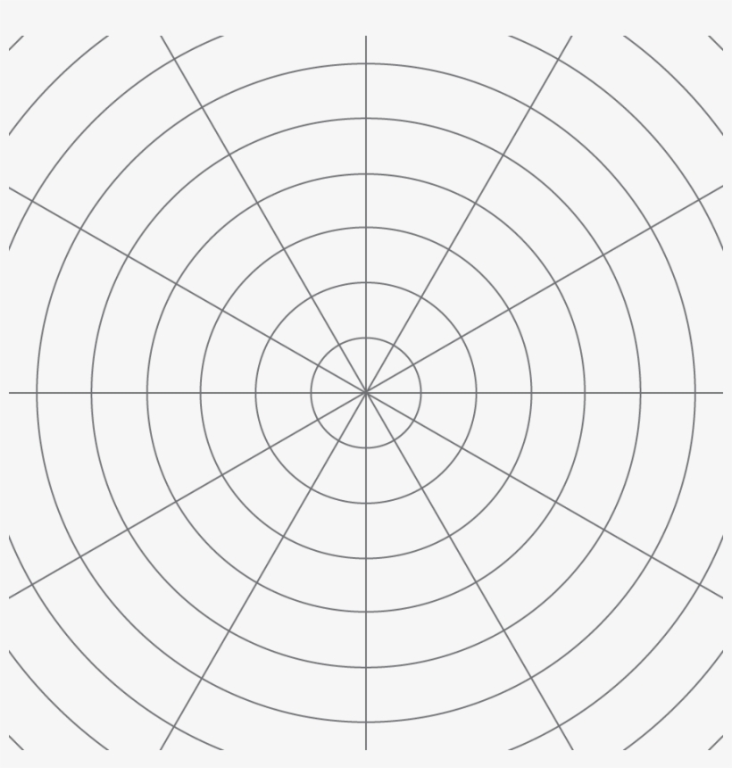 The Radius Of The Smallest Circle Is One Unit, And - Polar Coordinate Graphs Templates, transparent png #1174504