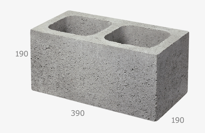 20 - - Baines 200mm Concrete Block - Full Length, transparent png #1174706