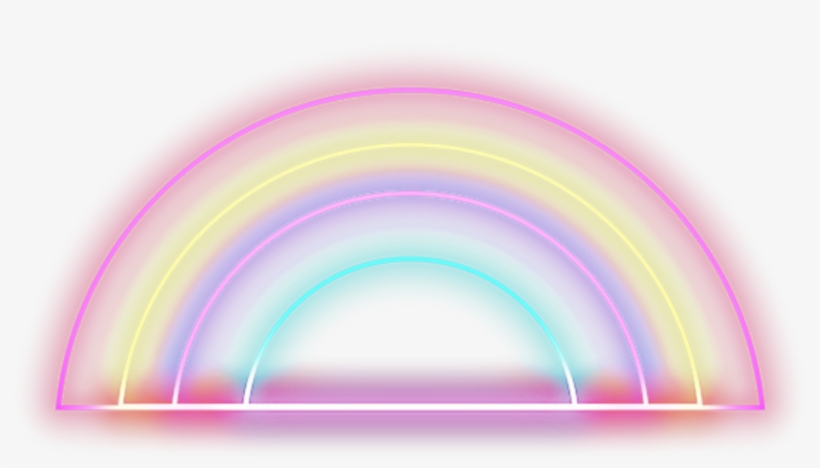 Arcoiris Arco Iris Arco-íris Neon Cor Lgbt Coresvibrant - Arco Iris Neon Png, transparent png #1175035