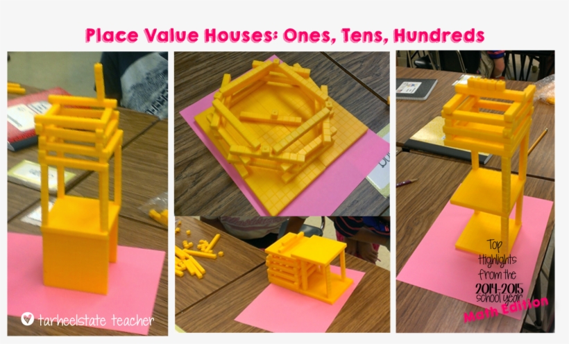 Place Value Houses With Ten Hundred Blocks - Mathematics, transparent png #1175256