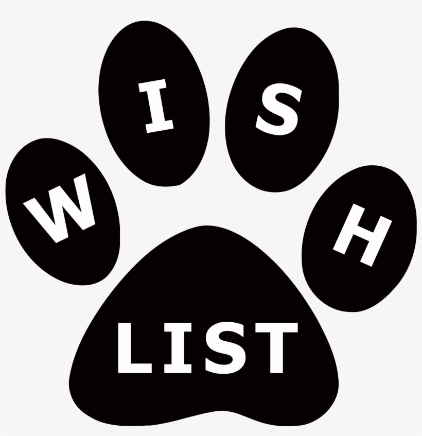 Wish List Paw Print - Circle, transparent png #1175631
