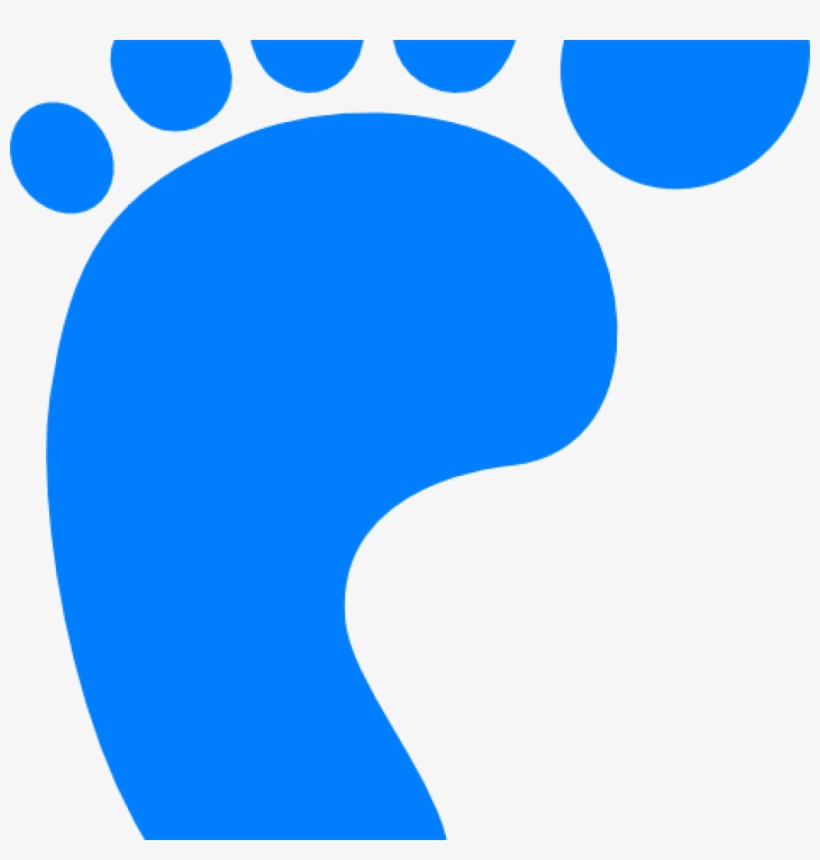 Blue Baby Feet Clip Art Free All About Clipart - Red Footstep, transparent png #1175684