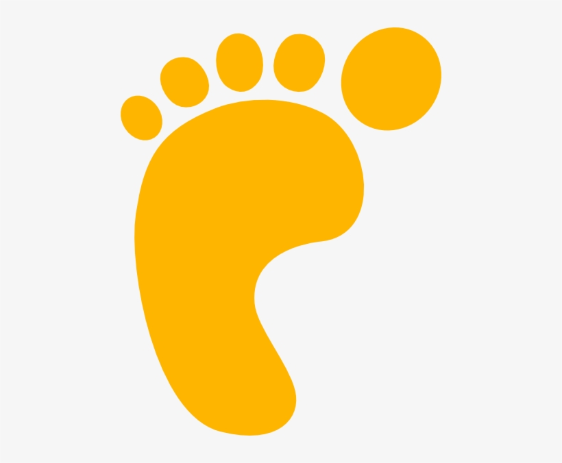 Footprints The Clipart At - Pie De Bebe Dibujo, transparent png #1176177