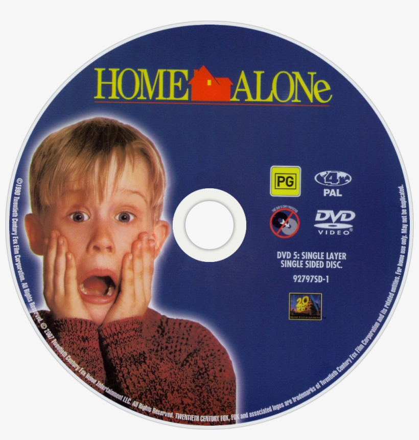 Home Alone Dvd Disc Image - Home Alone 1 Dvd Cover, transparent png #1176236