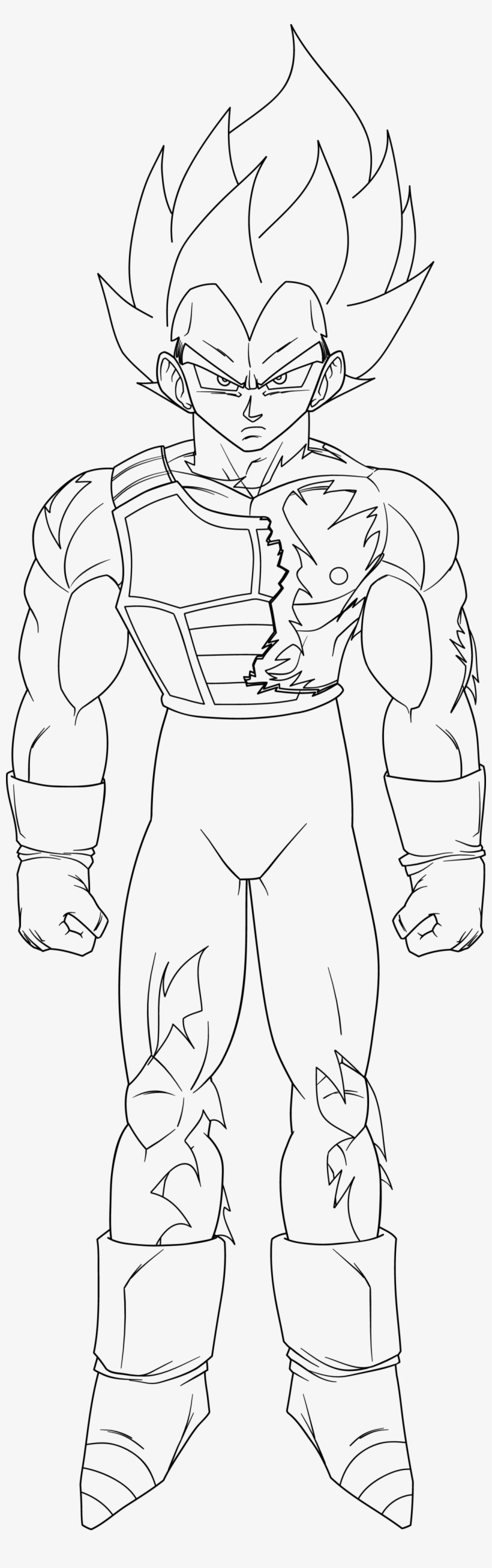 Vegeta Ultra Instinct Lineart - Ultra Instinct Vegeta Black And White, transparent png #1176336