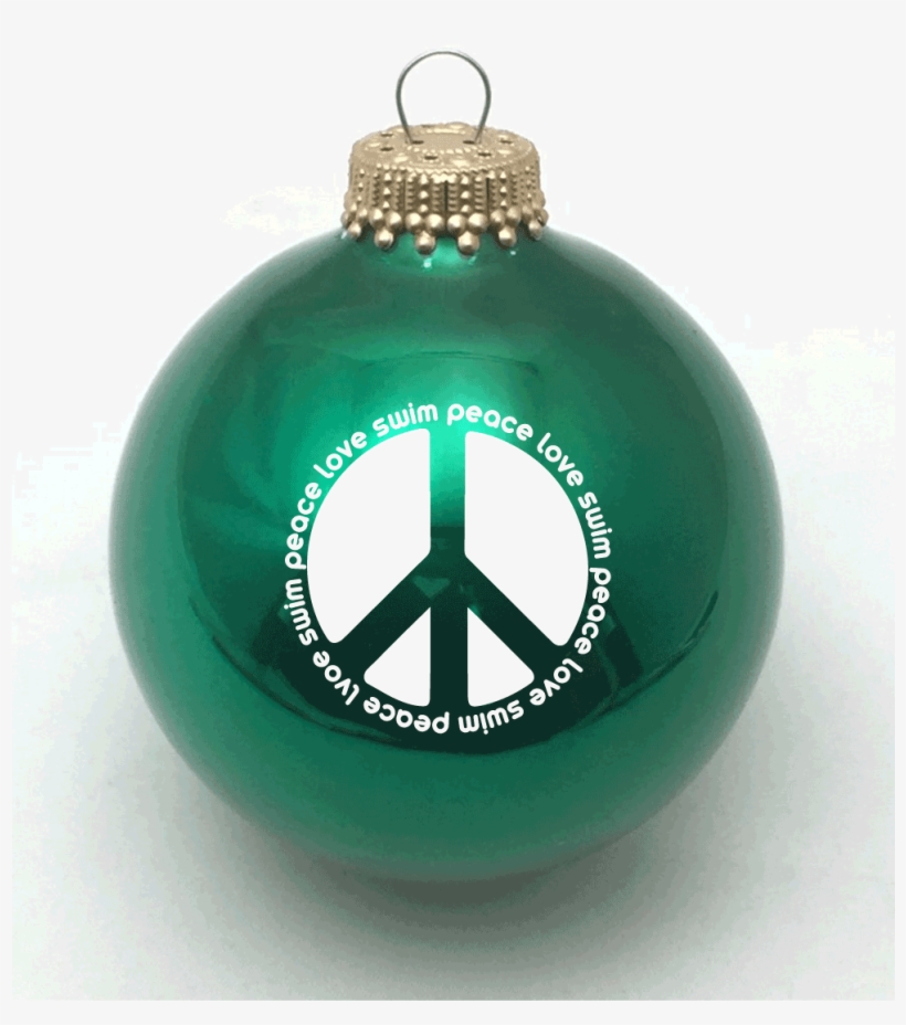 Peace Love Swim Christmas Ornament Various Colors Baysix - Mycapsanta Festive Santa Cap! The One And Only Capsanta., transparent png #1177006