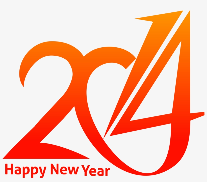Happy New Year Png - 2014 Yazısı, transparent png #1177467