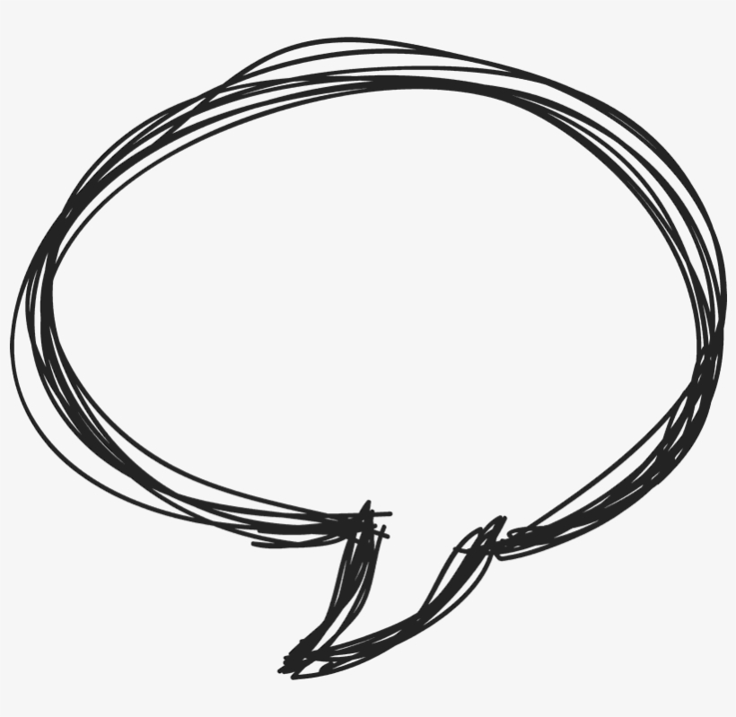 Conversation Doodle Rubber Stamp - Line Art, transparent png #1177814