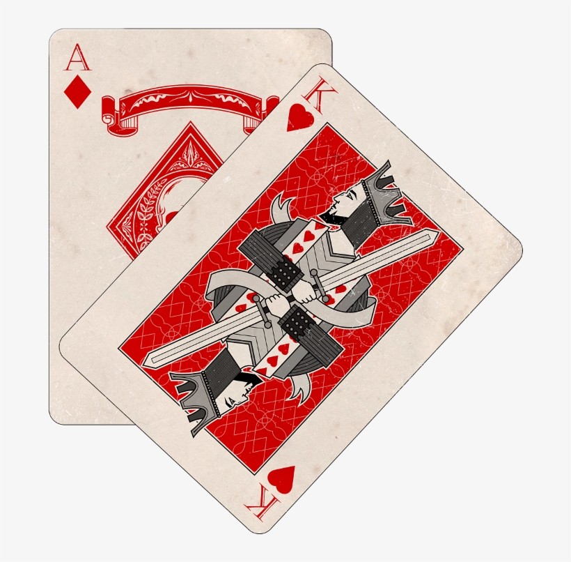 Cards King Joker Joke Card Collage Cool Like Love - Ace Of Clubs Playing Card: Blank 150 Page Lined Journal, transparent png #1177915