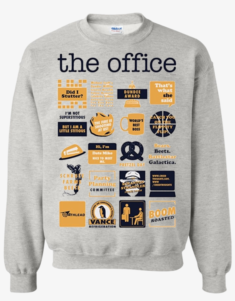 The Office Quote Mash-up Funny T Shirt Hoodie Sweater - Leadership Lessons From The Office: What Not He Gang, transparent png #1178199