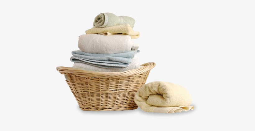 Laundry-basket - Laundry Basket With Folded Clothes, transparent png #1178200