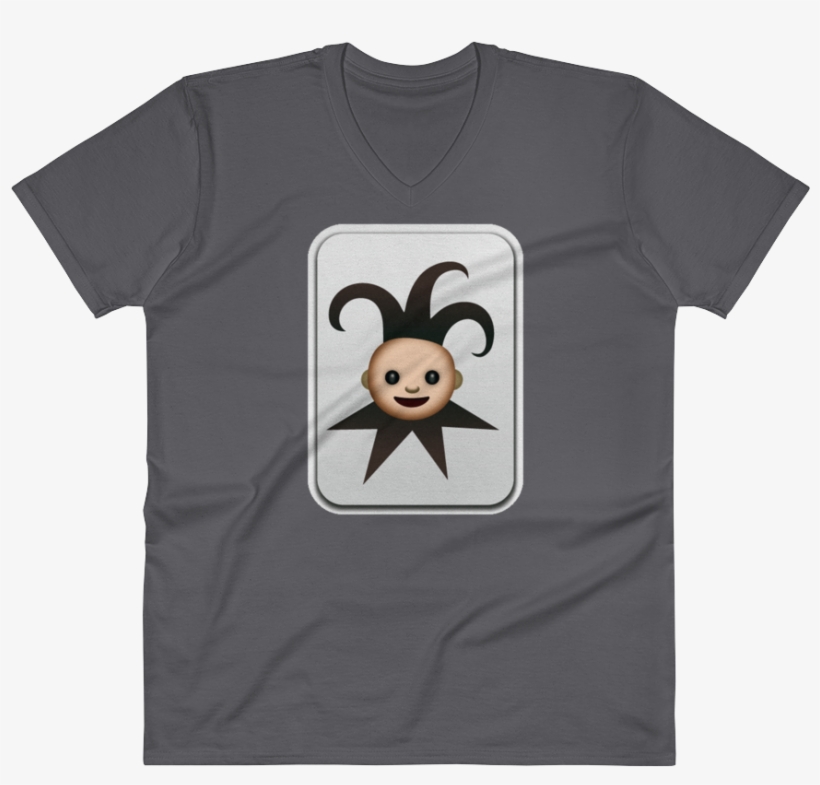 Men's Emoji V Neck - T-shirt, transparent png #1178221