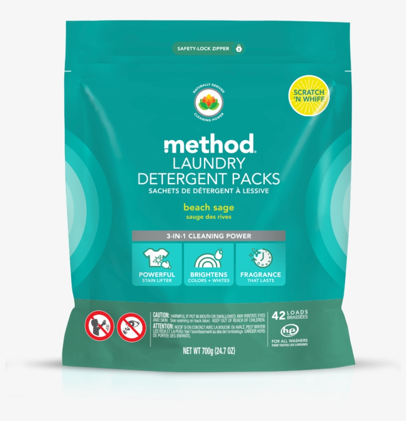 Laundry Detergent Packs 42 Loads - Laundry Liquid - Fresh Air, transparent png #1178252