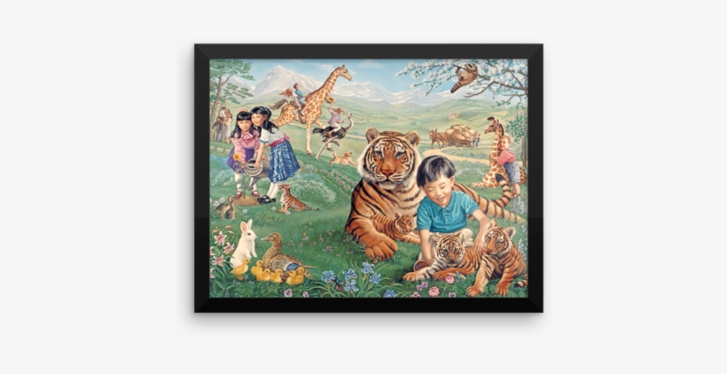 A Day In Paradise Framed Enhanced Matte Paper Poster - Painting, transparent png #1178353