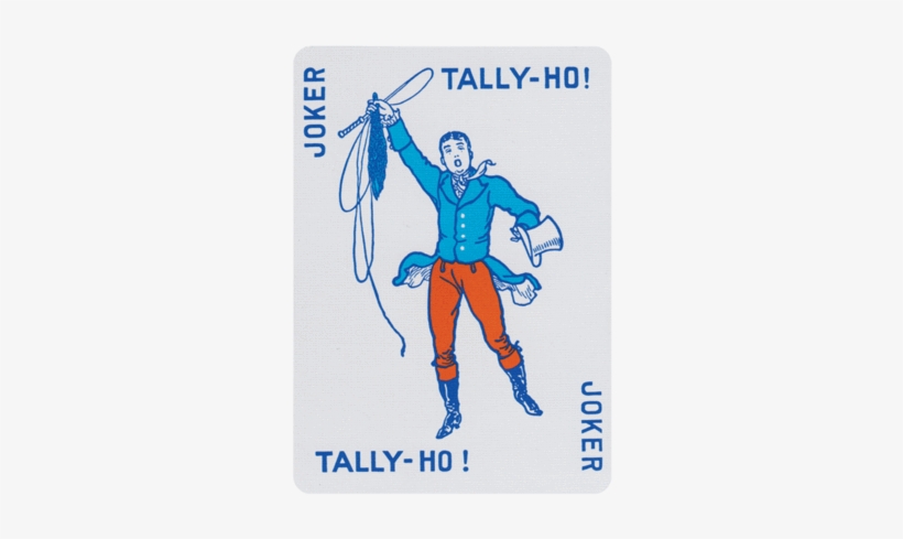 Cardistry Con Hong Kong Tally Ho Playing Cards Joker - Tally Ho Reverse Fan Back (white) Limited Ed. By Aloy, transparent png #1178383