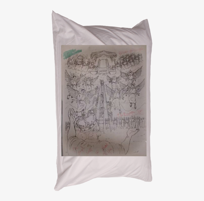 Pillow Embroidered With Lithograph Of Heaven - Film, transparent png #1178587