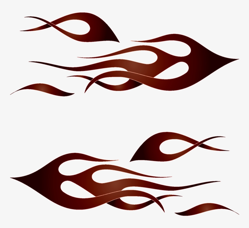 Flame Design Vehicle 012 Digital Vector Files, Instant - Stickers, transparent png #1178774